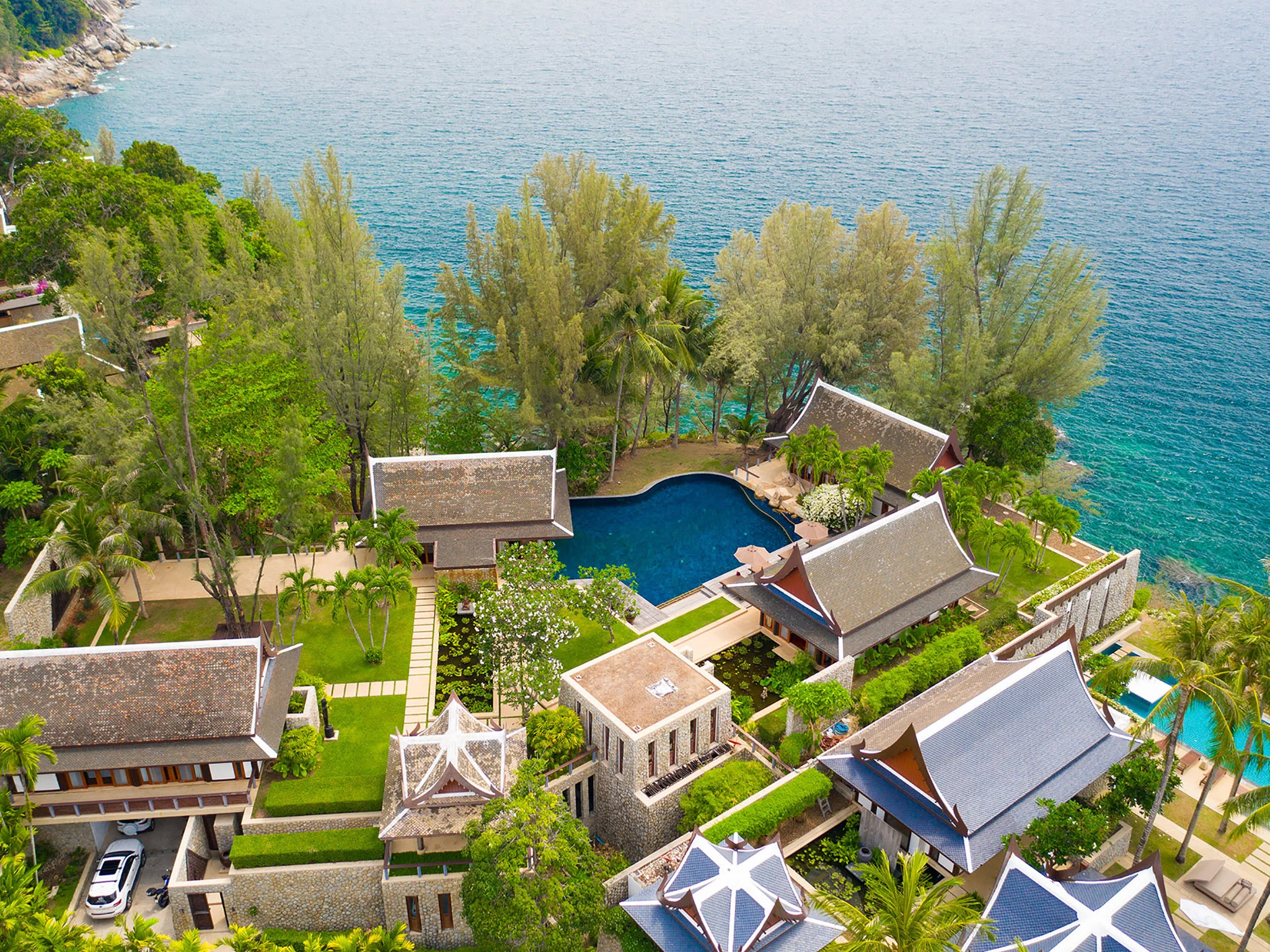 15. villa chada aerial view