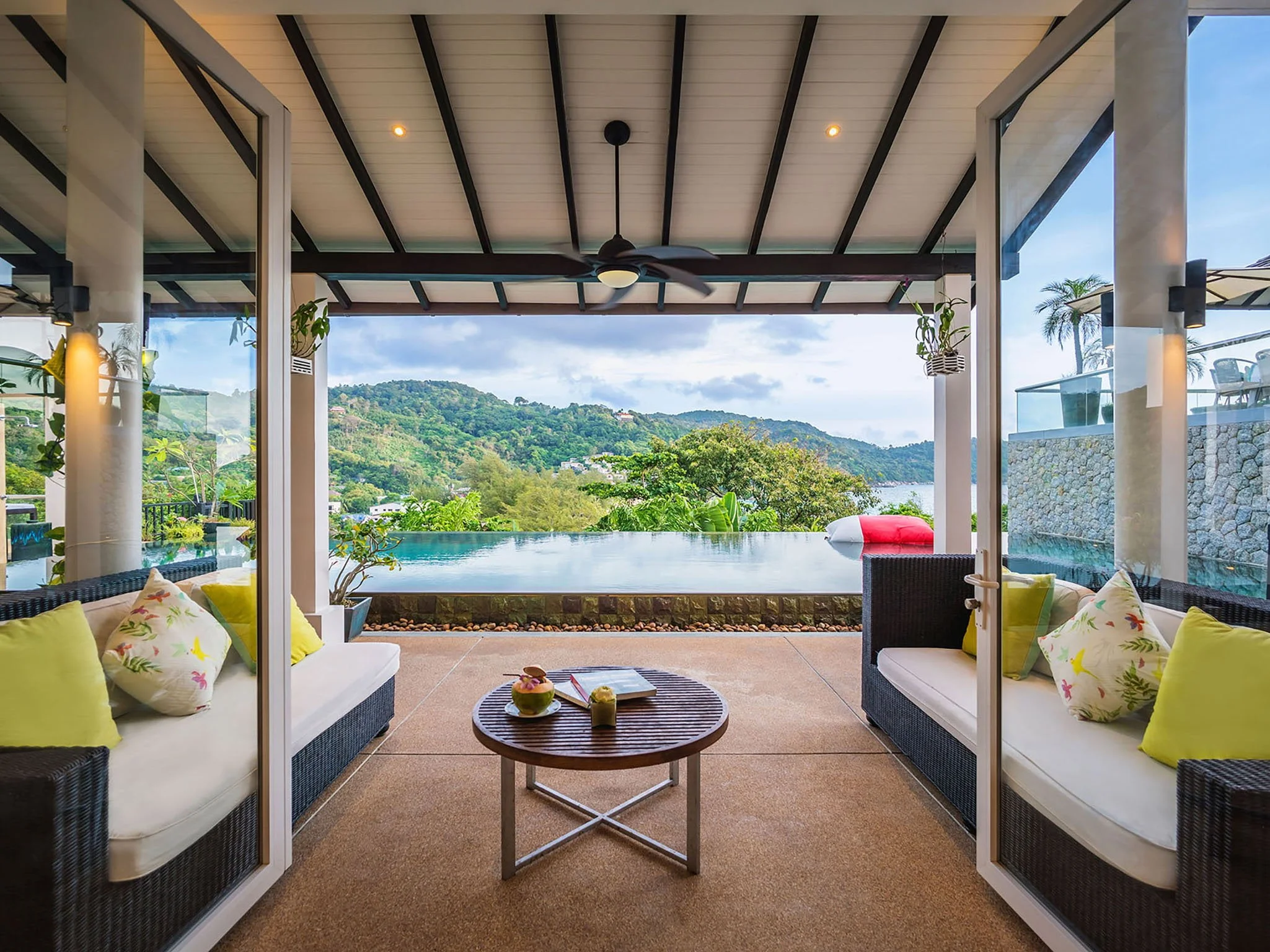 6. villa amanzi poolside terrace