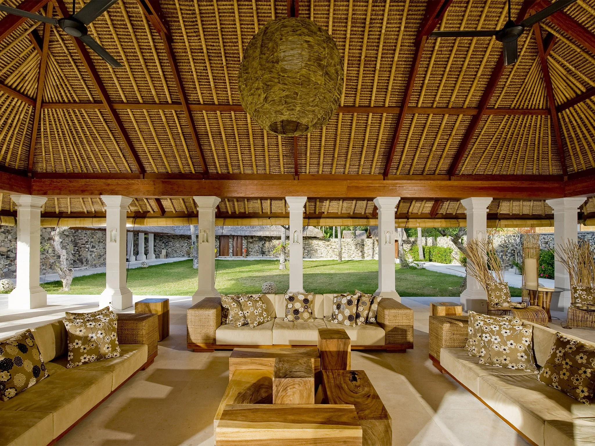 6. villa sepoi sepoi view of the sitting room facing into the inner courtyard
