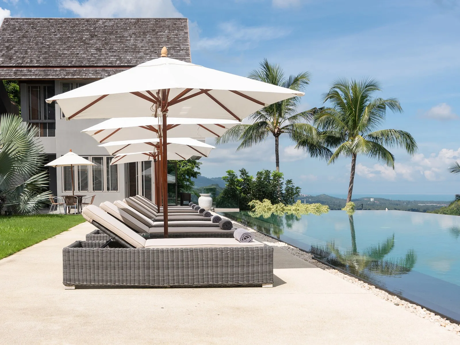 003 villa suralai poolside view