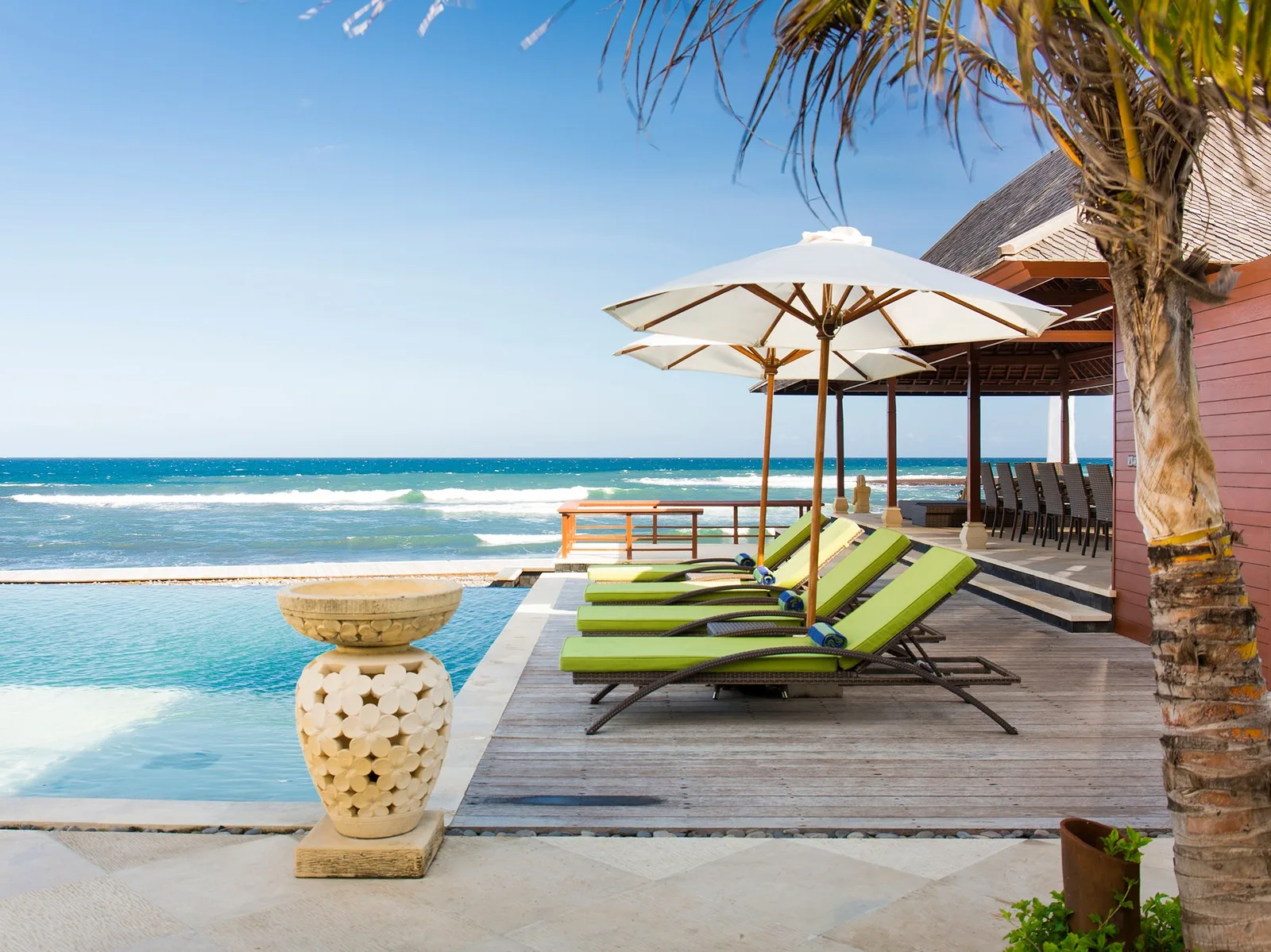 1. villa bayu gita beachfront poolside